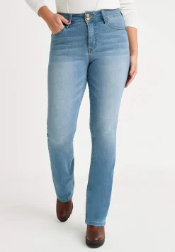 Høj Talje|Bootcut- Shaping-jeans med bootcut og superstræk | Cellbes