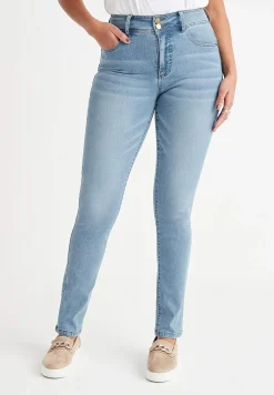 Høj Talje|Straight Fit-Cellbes of Sweden Shaping-jeans med stræk | Cellbes