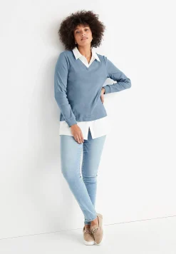 Høj Talje|Straight Fit-Cellbes of Sweden Shaping-jeans med stræk | Cellbes