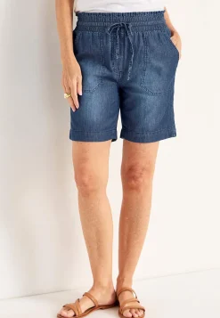 Forårsbukser|Jeansshorts-Cellbes of Sweden Shorts i vasket denim | Cellbes