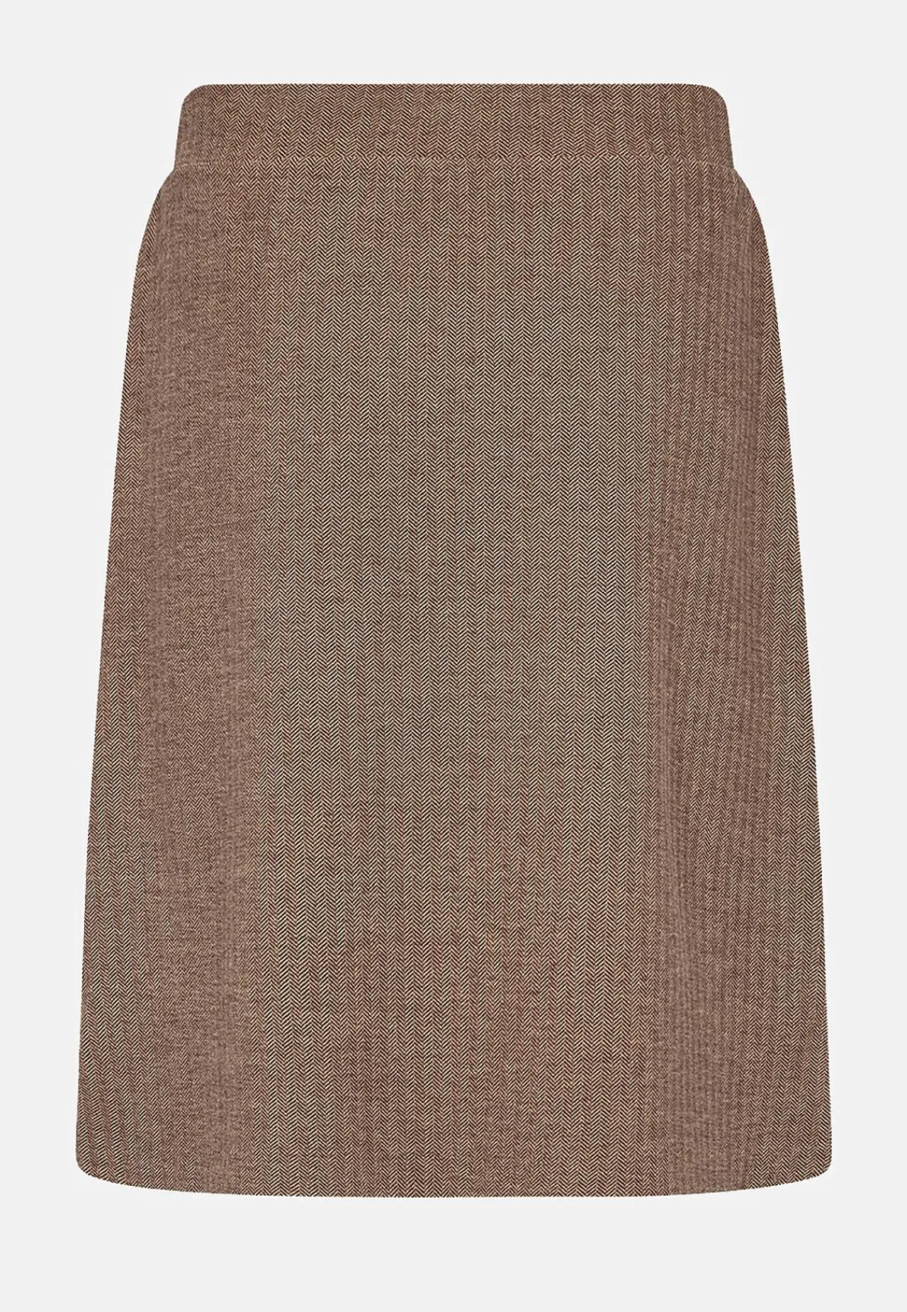 Nederdele-Soyaconcept Sildebensmønstret jerseynederdel Beige melange / Sildebensmønstret