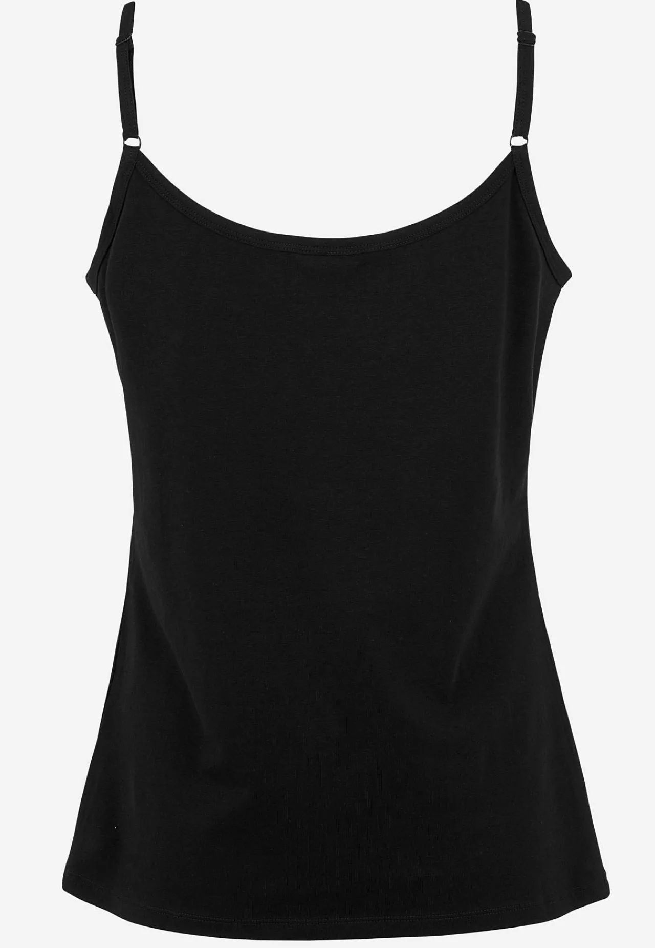 Tanktoppe|Toppe Og Tanktoppe- Singlet i blød, økologisk bomuld 2-pack Sort + Hvid