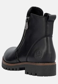 Lædersko|Boots- Skindstøvle med dobbelte lynlåse | Cellbes