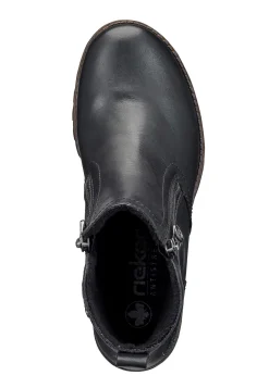 Lædersko|Boots- Skindstøvle med dobbelte lynlåse | Cellbes
