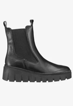 Lædersko|Boots- Skindstøvle med høj sål | Cellbes