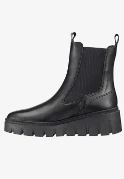 Lædersko|Boots- Skindstøvle med høj sål | Cellbes