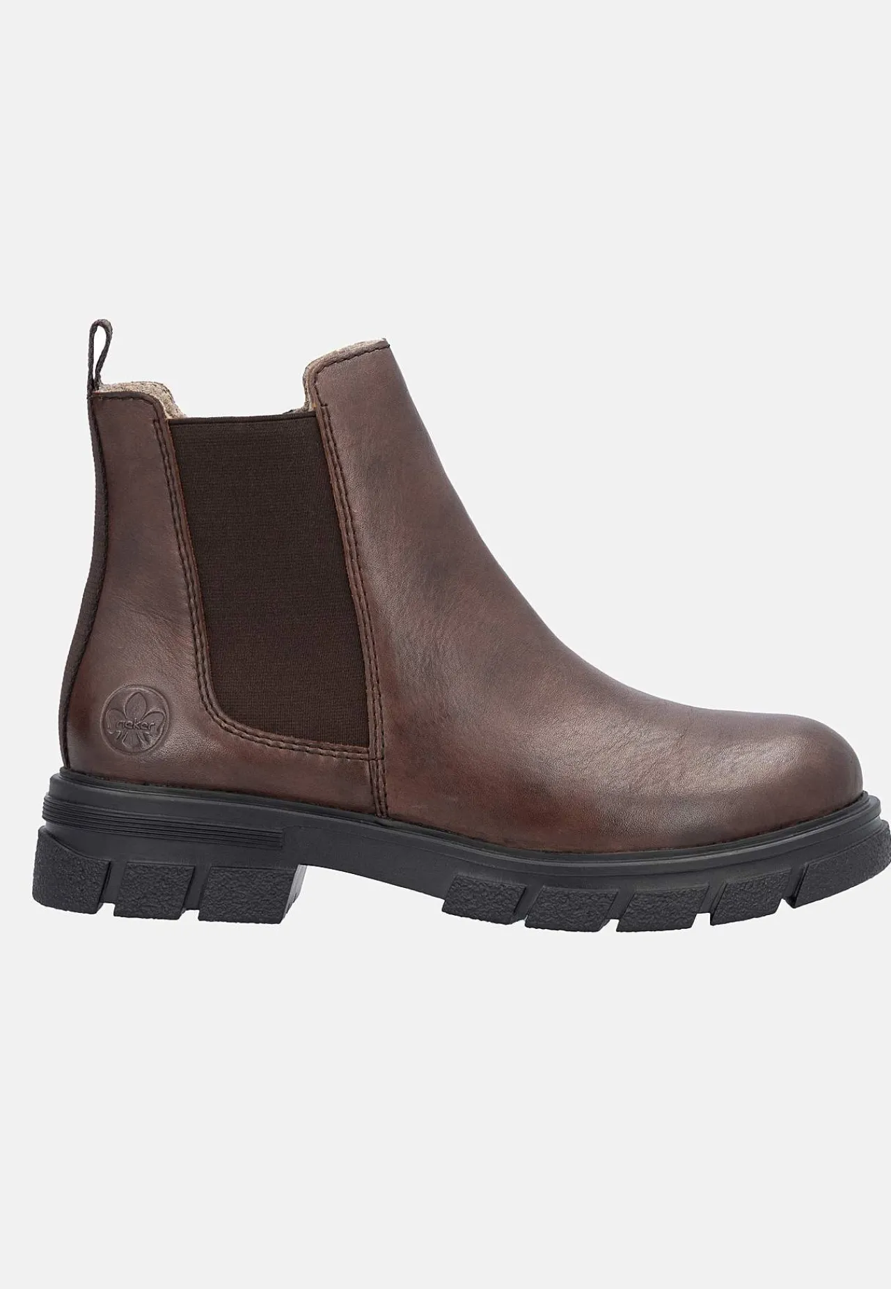 Lædersko|Boots-Rieker Skindstøvle med lynlås | Cellbes