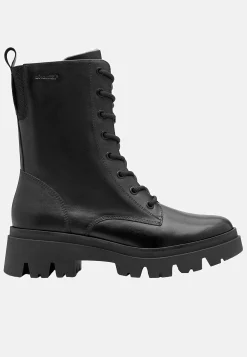 Lædersko|Boots- Skindstøvle med lynlås Comfort Sort