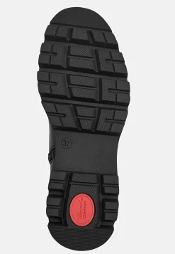 Lædersko|Boots- Skindstøvle med lynlås Comfort Sort