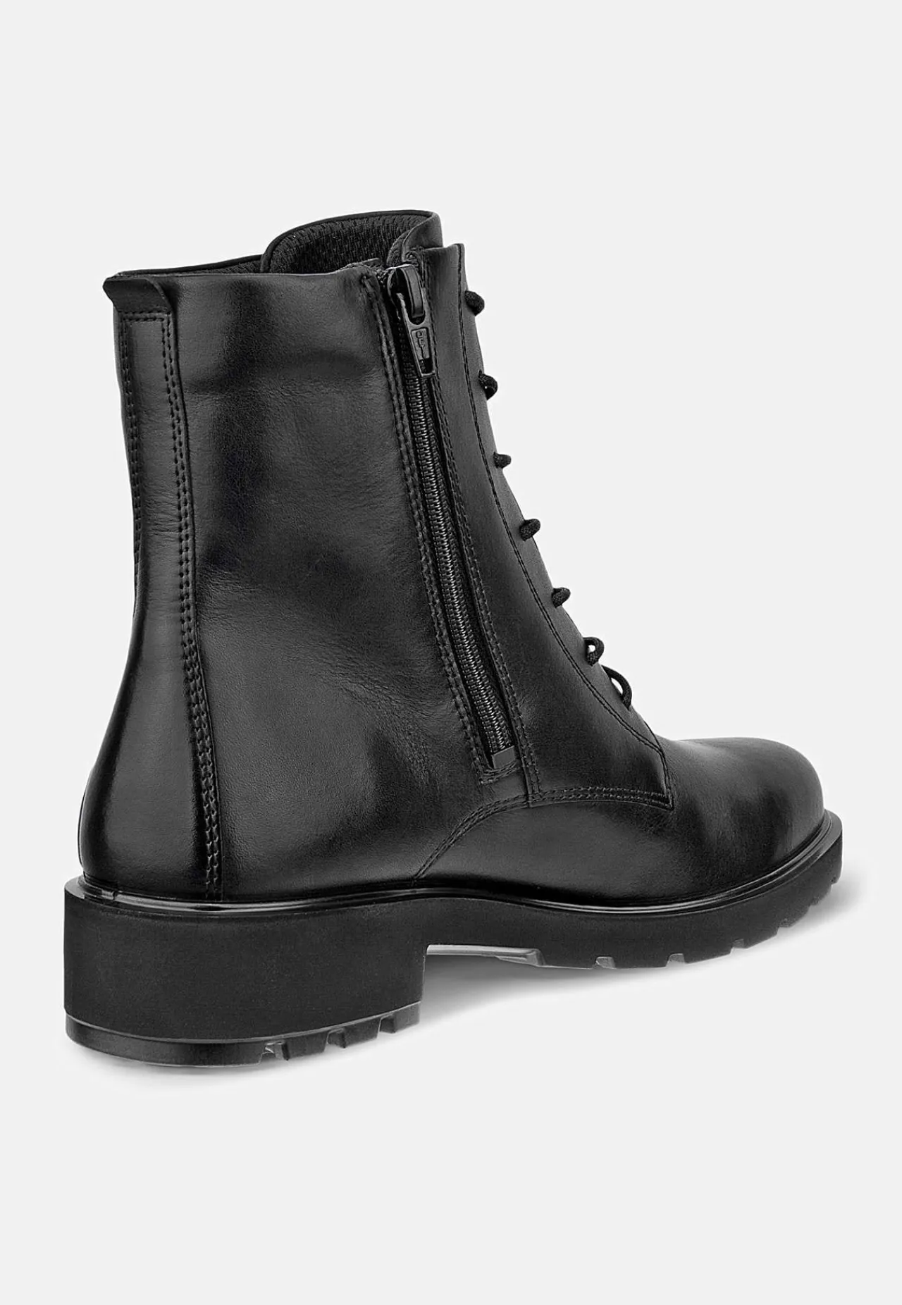 Lædersko|Boots-Ecco Skindstøvle med snøring Metropole Vienna | Cellbes