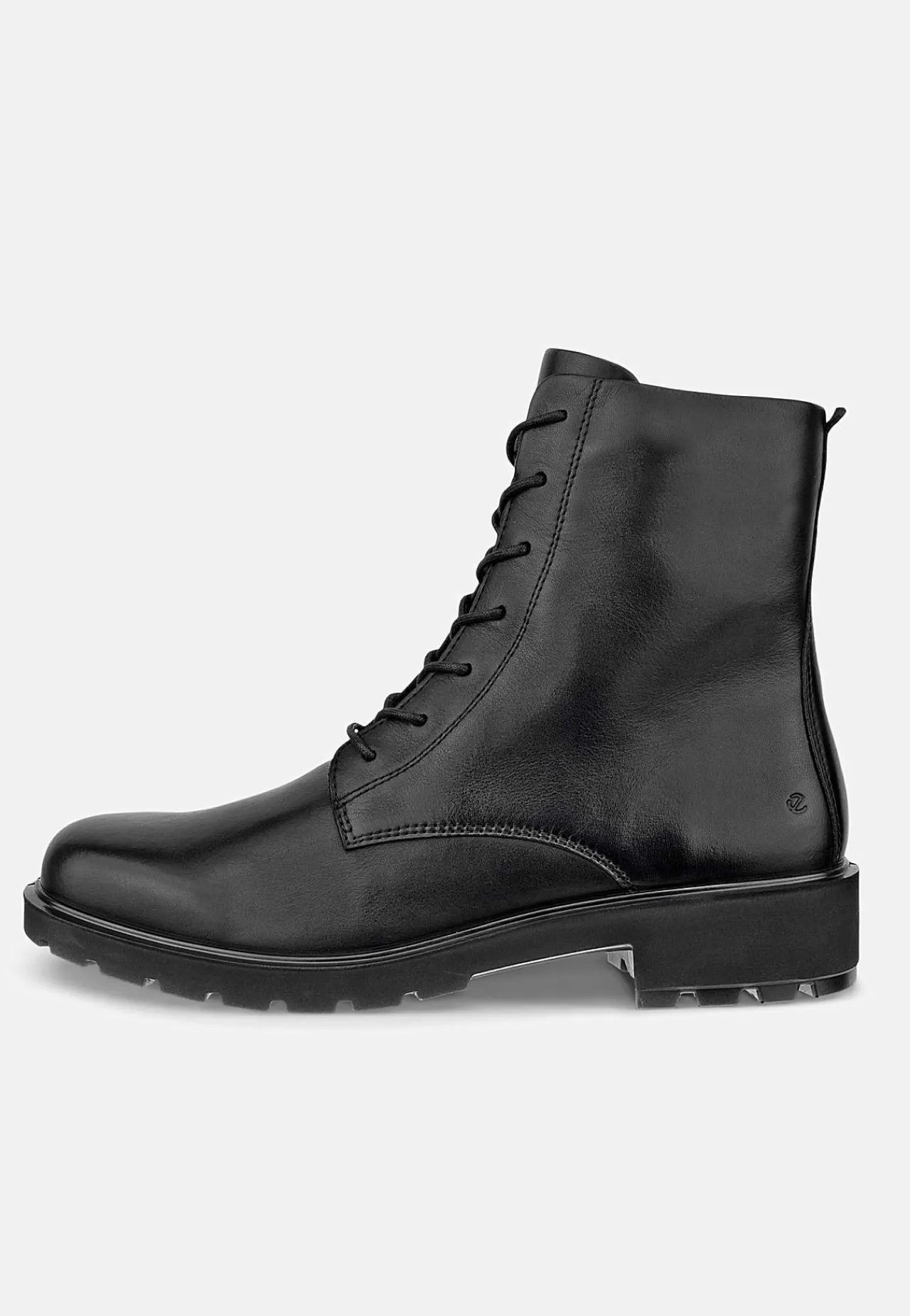 Lædersko|Boots-Ecco Skindstøvle med snøring Metropole Vienna | Cellbes