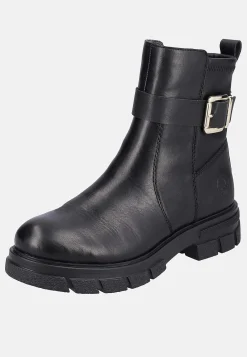 Lædersko|Boots-Rieker Skindstøvle med spænde | Cellbes