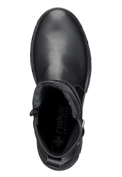 Lædersko|Boots-Rieker Skindstøvle med spænde | Cellbes