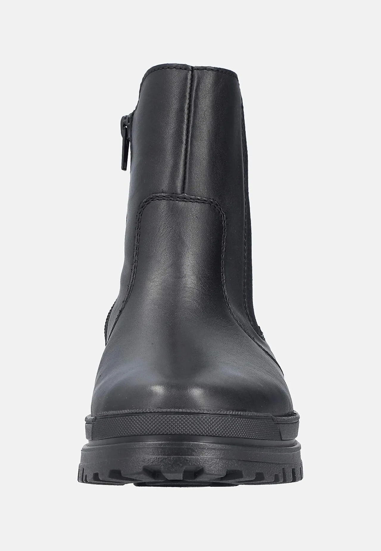 Lædersko|Boots-Rieker Skindstøvle med udtrækkelige crampons Sort