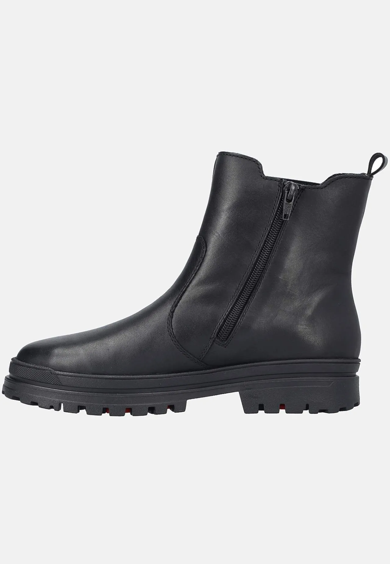Lædersko|Boots-Rieker Skindstøvle med udtrækkelige crampons Sort