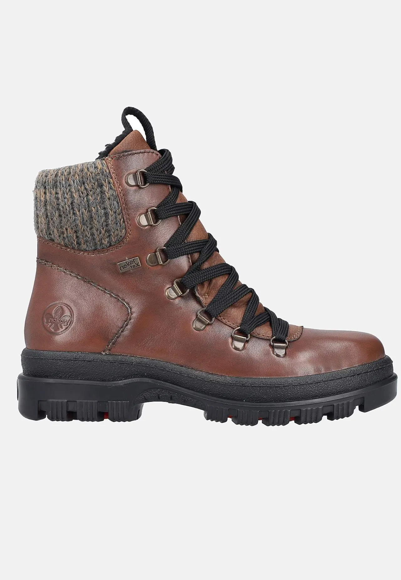 Lædersko|Boots-Rieker Skindstøvle med udtrækkelige crampons Brun