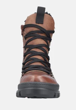 Lædersko|Boots-Rieker Skindstøvle med udtrækkelige crampons Brun