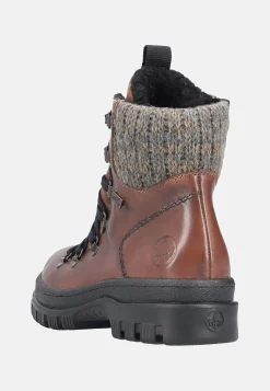 Lædersko|Boots-Rieker Skindstøvle med udtrækkelige crampons Brun