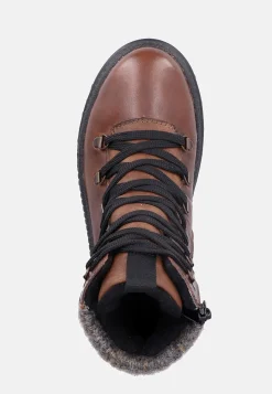 Lædersko|Boots-Rieker Skindstøvle med udtrækkelige crampons Brun