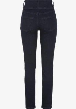 Høj Talje|Ankeljeans- Smalle jeans med høj talje - tre længder Jennifer Mørk denim / Ikke vasket