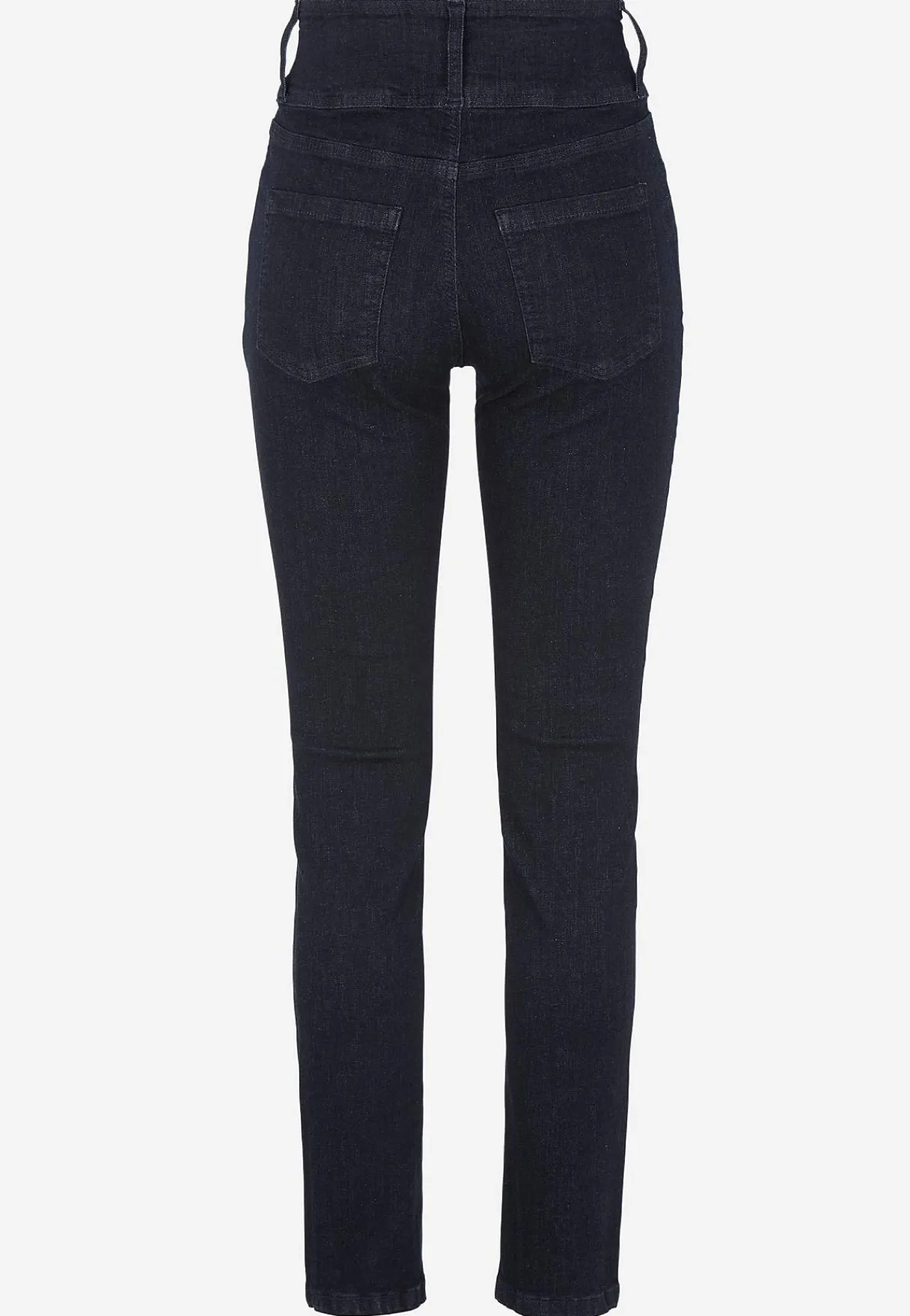 Høj Talje|Ankeljeans- Smalle jeans med høj talje - tre længder Jennifer Mørk denim / Ikke vasket