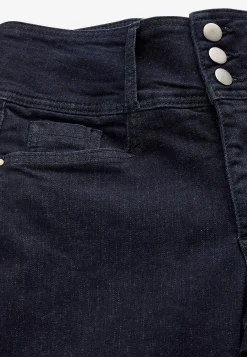 Høj Talje|Ankeljeans- Smalle jeans med høj talje - tre længder Jennifer Mørk denim / Ikke vasket