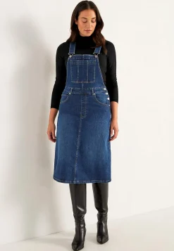 Denimkjoler|Denimkjoler-Cellbes of Sweden Smækkjole i denim Mørkeblå / Denim