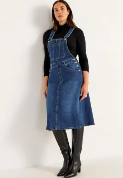 Denimkjoler|Denimkjoler-Cellbes of Sweden Smækkjole i denim Mørkeblå / Denim