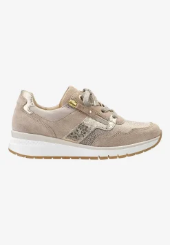 Sneakers|Lædersko-Gabor Sneakers Hallux valgus Beige / Guld