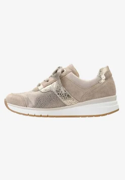 Sneakers|Lædersko-Gabor Sneakers Hallux valgus Beige / Guld