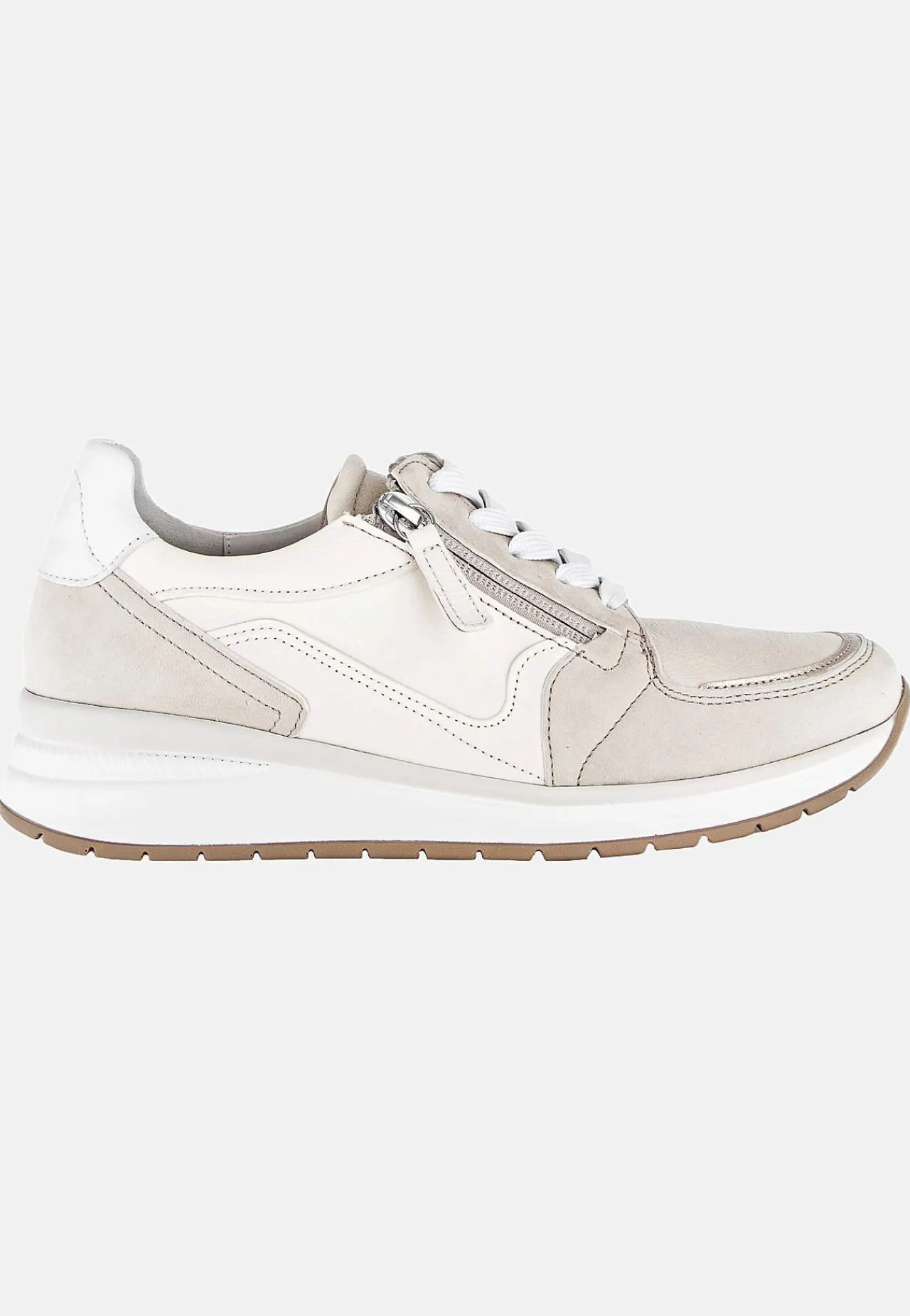Sneakers|Lædersko- Sneakers Hallux valgus Lys beige