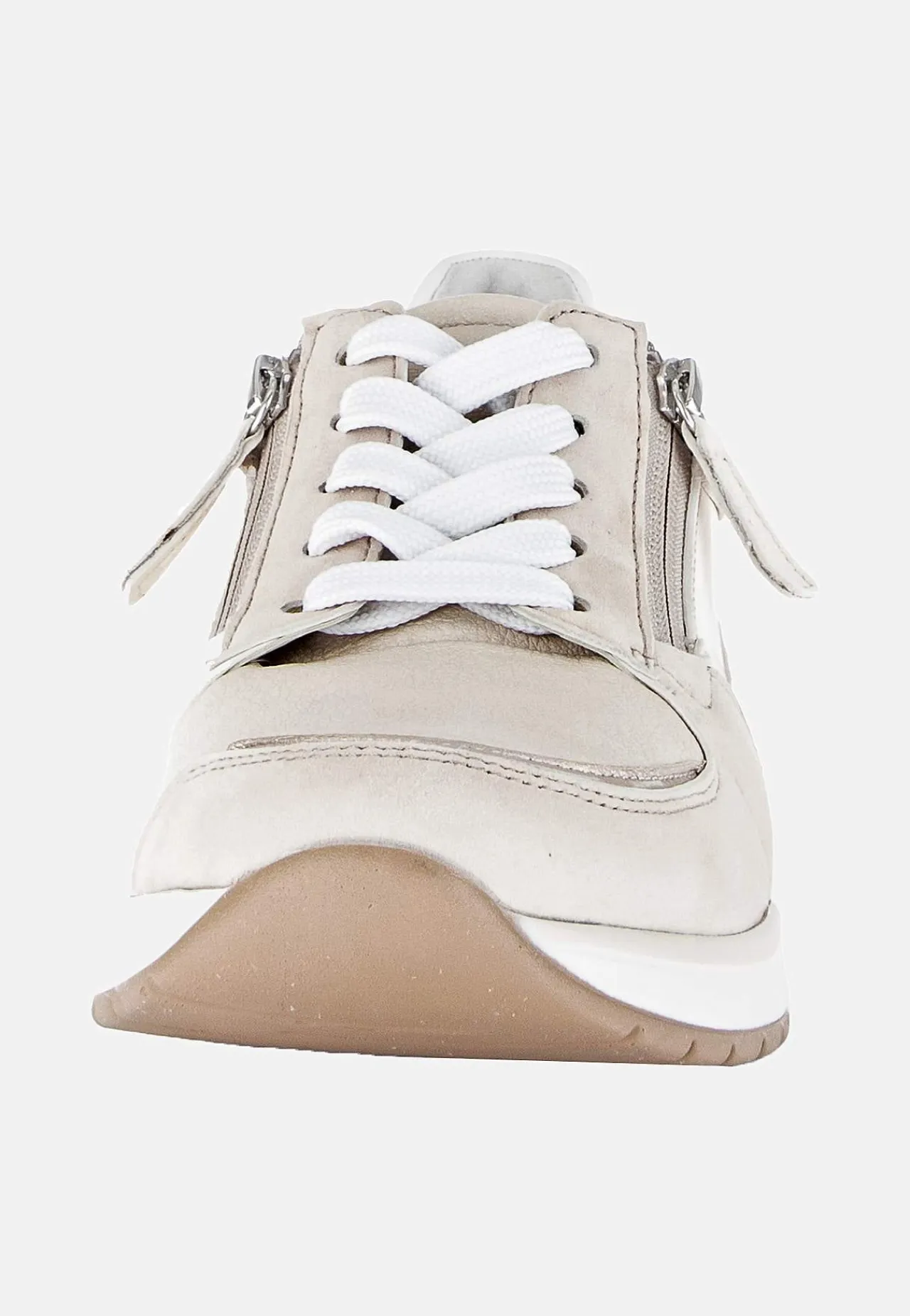Sneakers|Lædersko- Sneakers Hallux valgus Lys beige