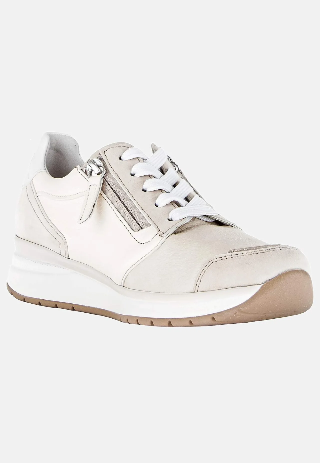 Sneakers|Lædersko- Sneakers Hallux valgus Lys beige