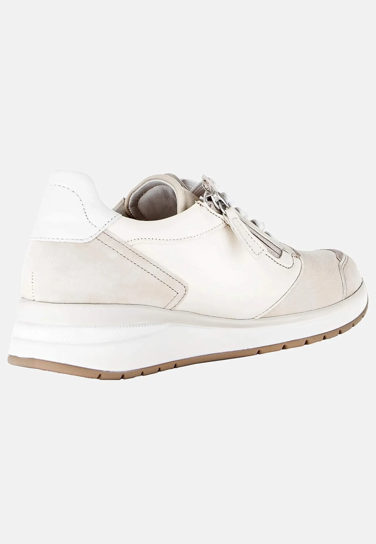 Sneakers|Lædersko- Sneakers Hallux valgus Lys beige