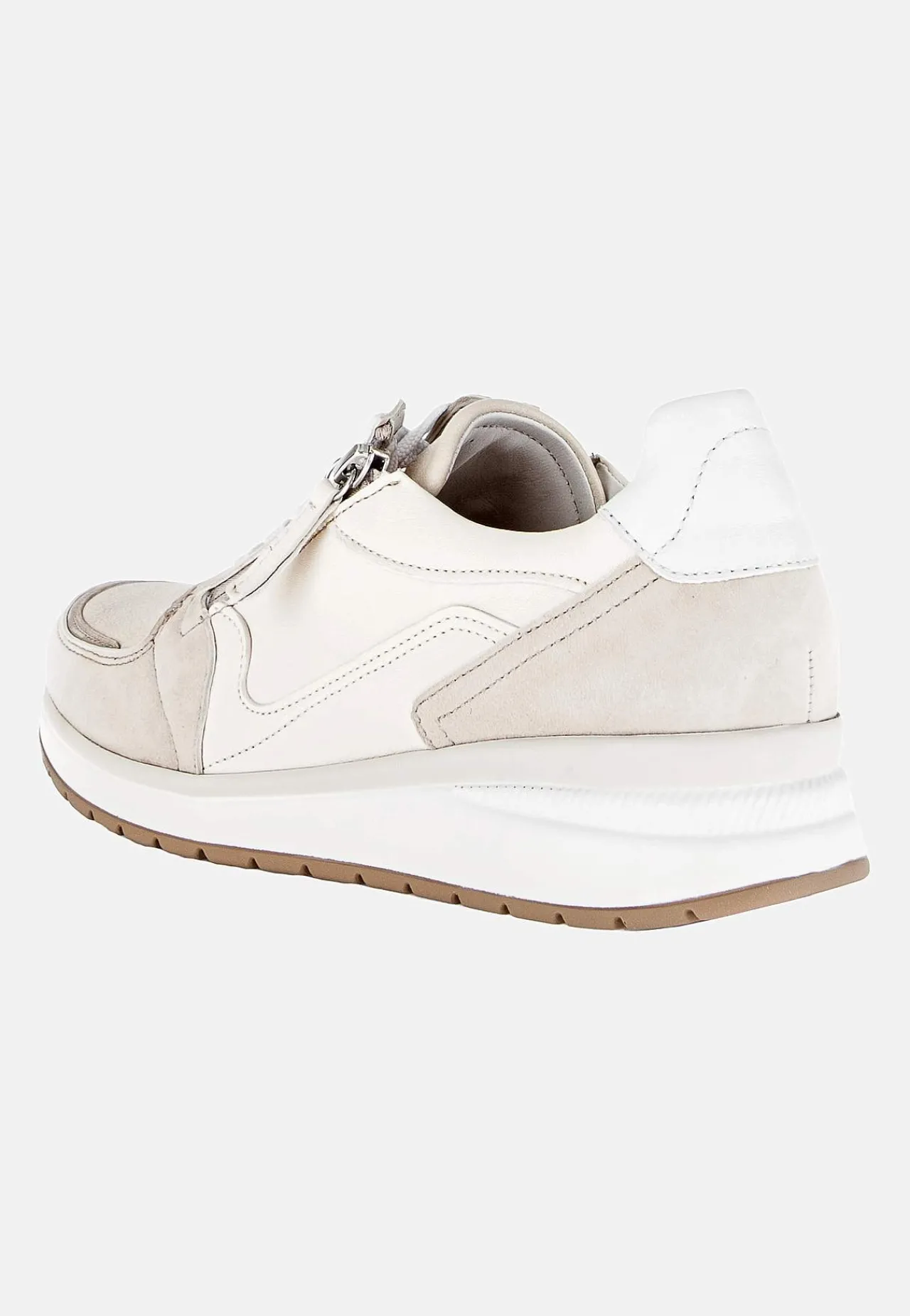 Sneakers|Lædersko- Sneakers Hallux valgus Lys beige