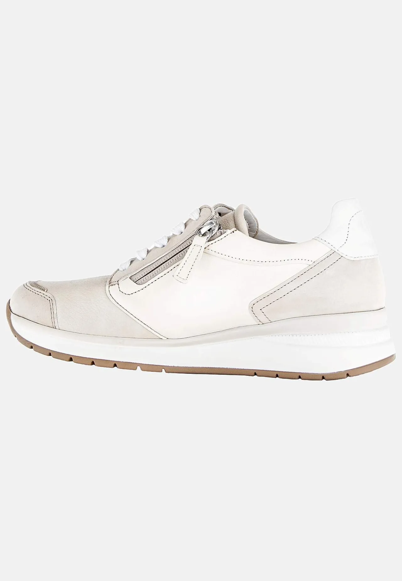Sneakers|Lædersko- Sneakers Hallux valgus Lys beige
