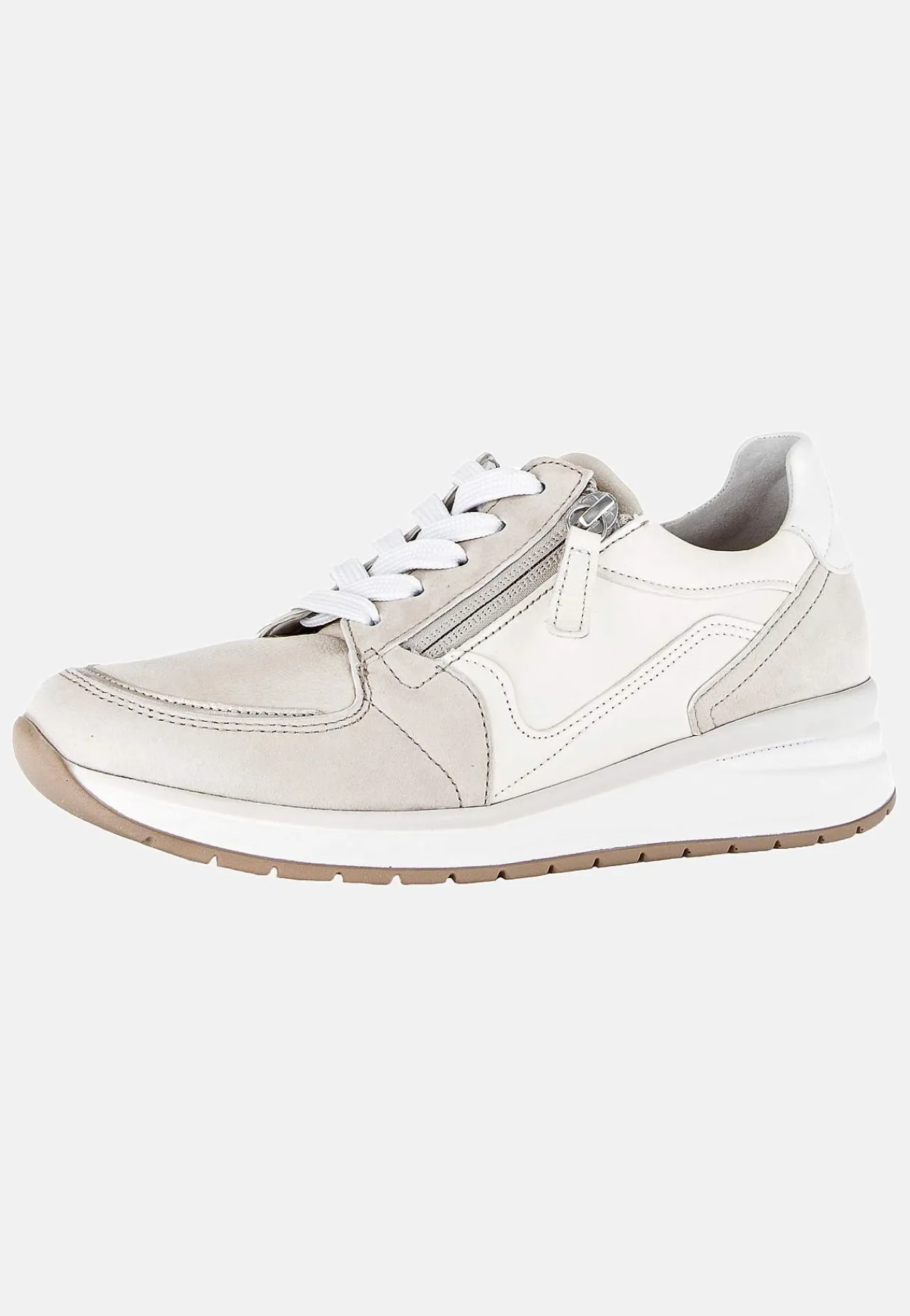 Sneakers|Lædersko- Sneakers Hallux valgus Lys beige