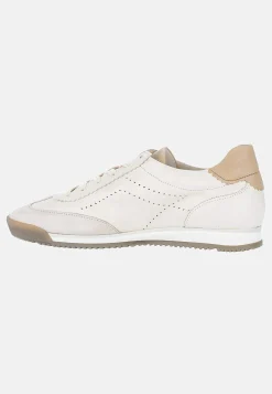 Sneakers|Lædersko- Sneakers i læder Lys beige