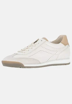 Sneakers|Lædersko- Sneakers i læder Lys beige