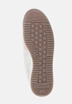 Sneakers|Lædersko- Sneakers i læder Lys beige