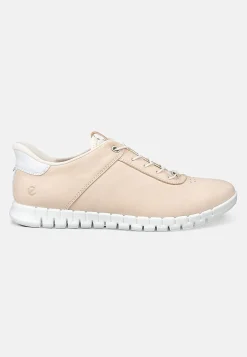 Sneakers|Lædersko-Ecco Sneakers i læder Gruuv Lite Easy Slip Beige