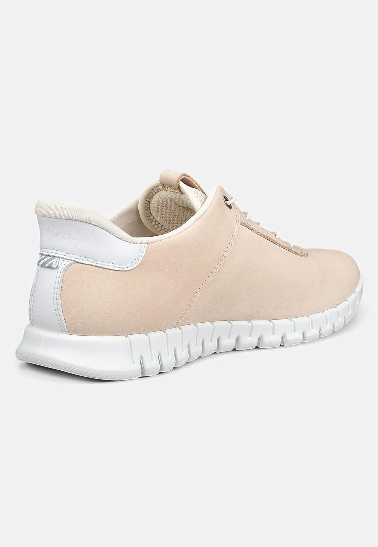 Sneakers|Lædersko-Ecco Sneakers i læder Gruuv Lite Easy Slip Beige