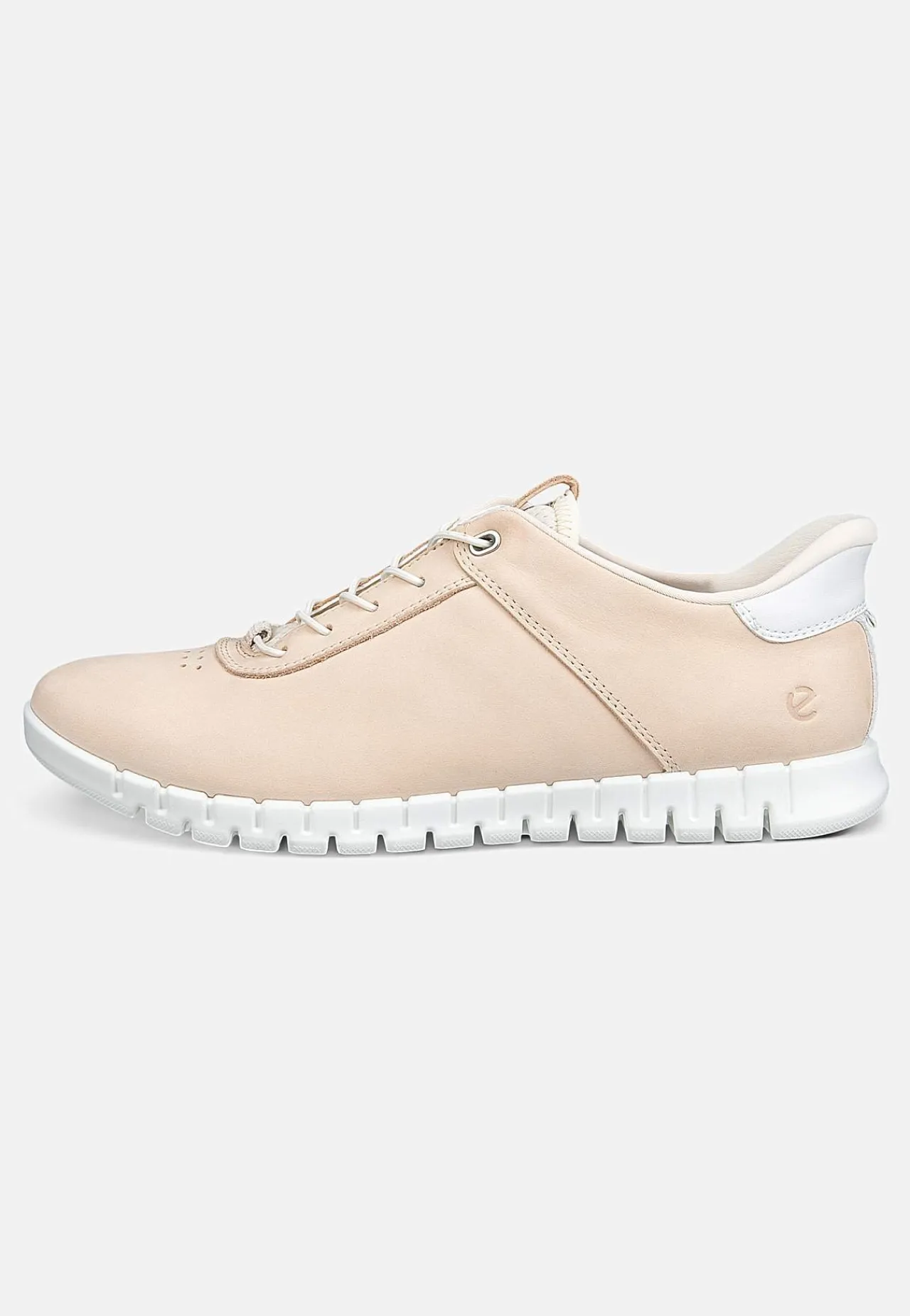 Sneakers|Lædersko-Ecco Sneakers i læder Gruuv Lite Easy Slip Beige