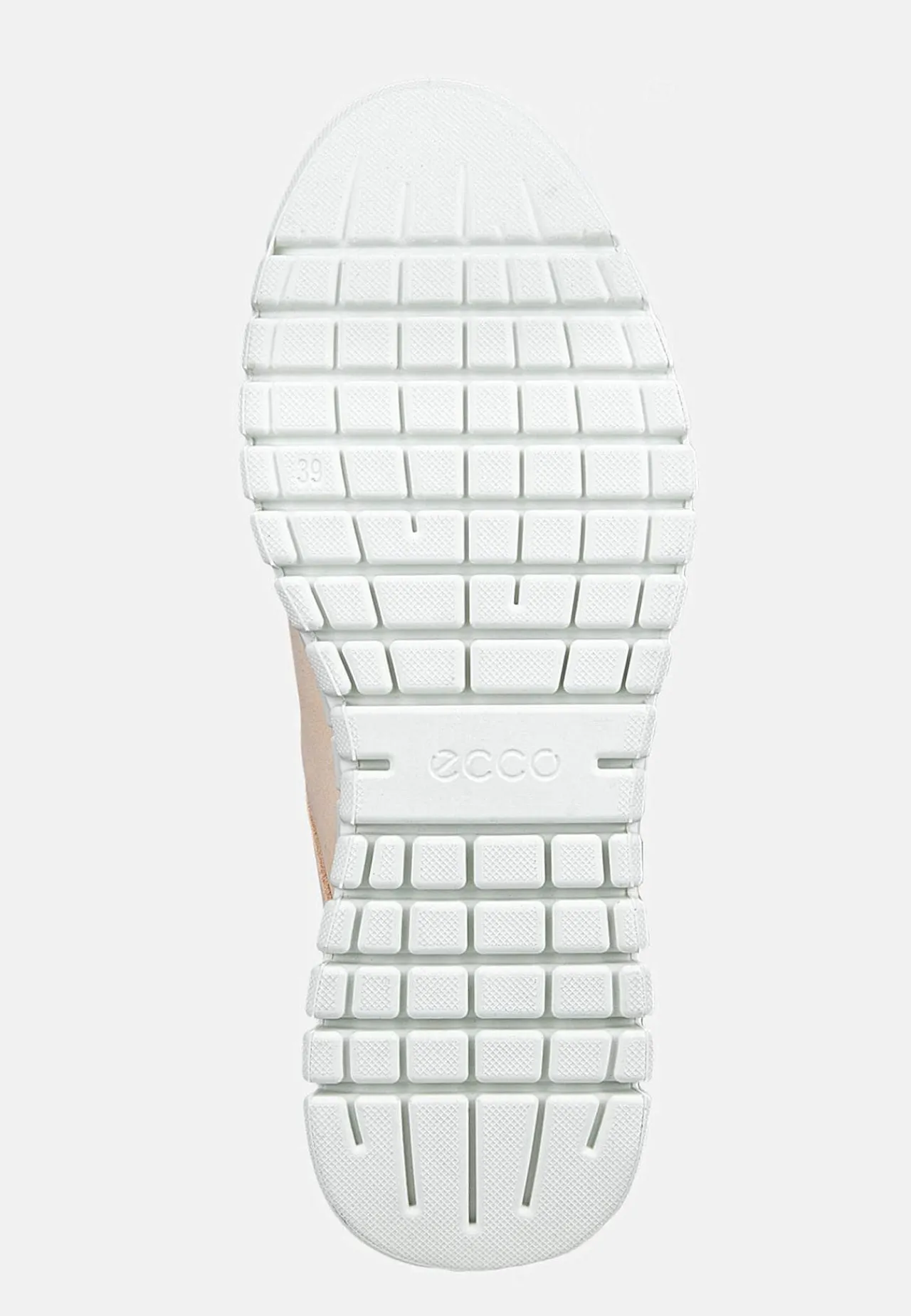 Sneakers|Lædersko-Ecco Sneakers i læder Gruuv Lite Easy Slip Beige