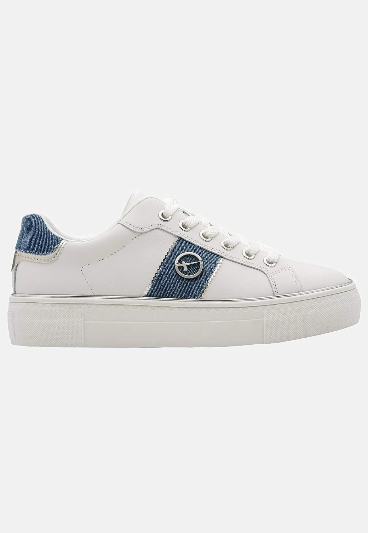 Sneakers-Tamaris Sneakers med detaljer i denim | Cellbes