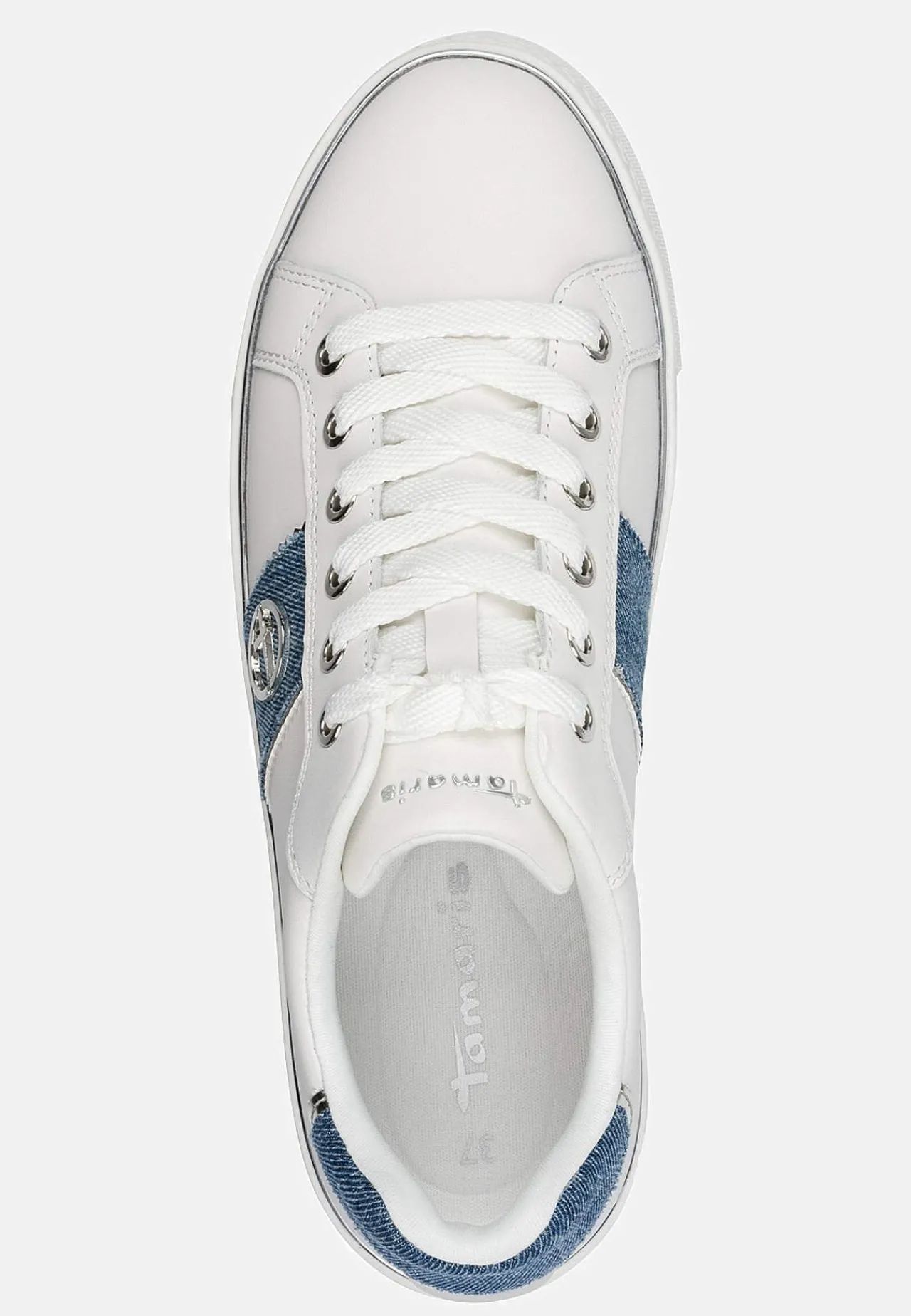 Sneakers-Tamaris Sneakers med detaljer i denim | Cellbes
