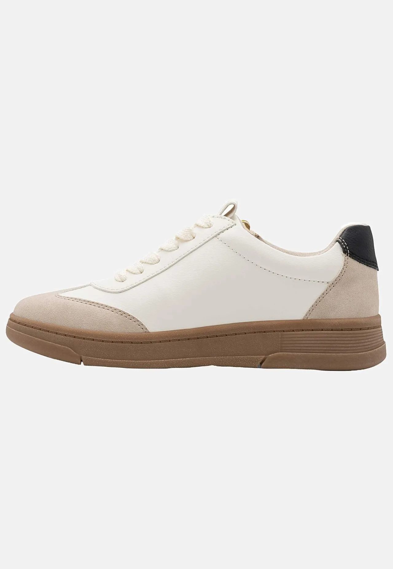 Sneakers-Jana Sneakers med lynlås Beige