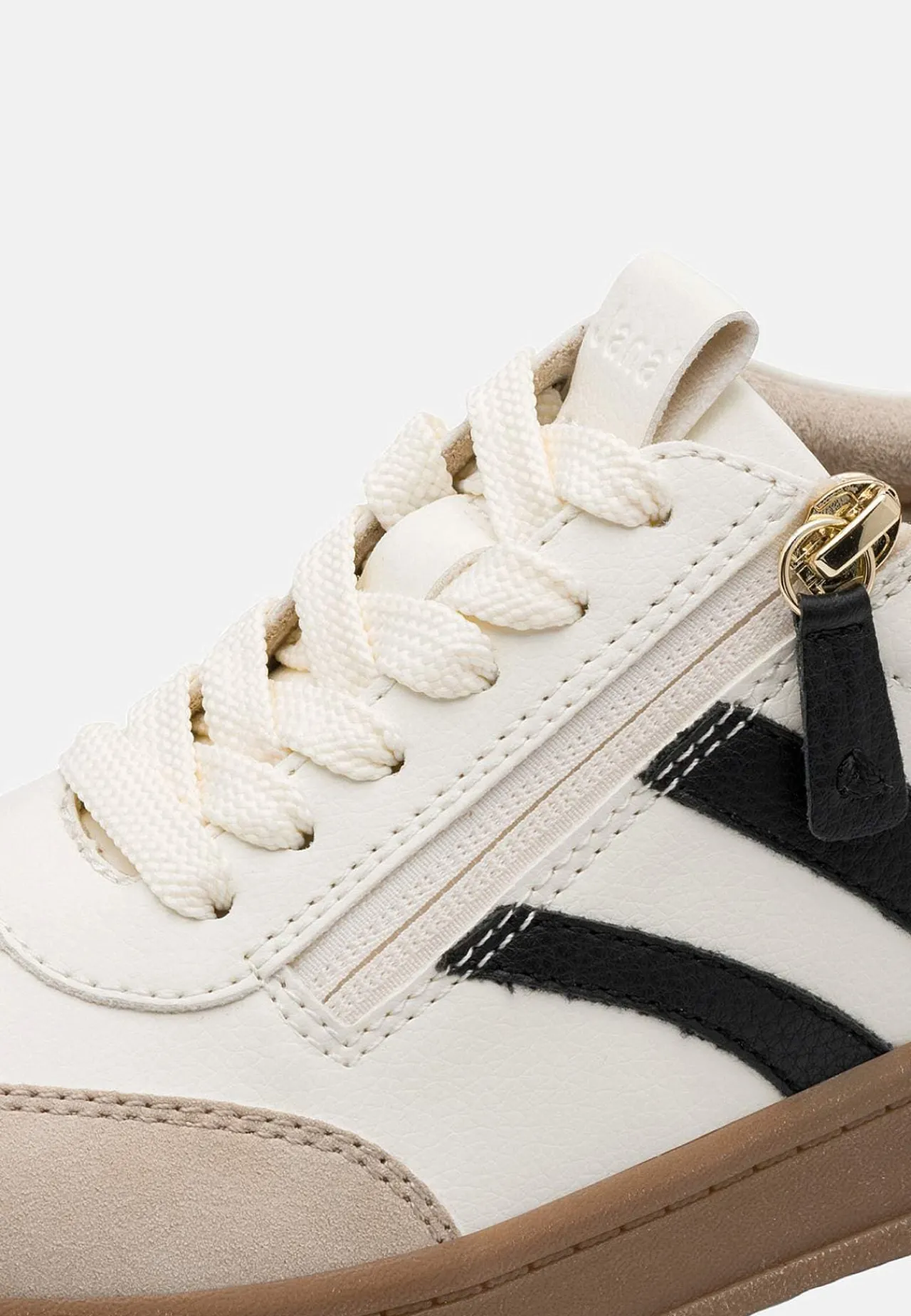 Sneakers-Jana Sneakers med lynlås Beige