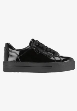 Sneakers|Bred Læst-Jana Sneakers med lynlås Sort