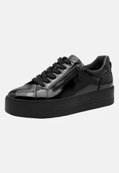 Sneakers|Bred Læst-Jana Sneakers med lynlås Sort